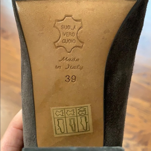 Woman heeled boots size 39 gray Via Roma like new - Picture 3 of 8